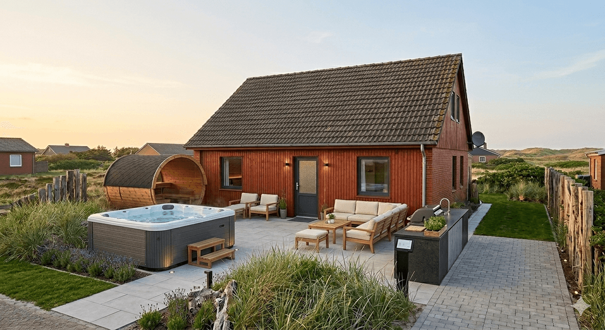 Ferienhaus nach der Optimierung durch haus & rasen
